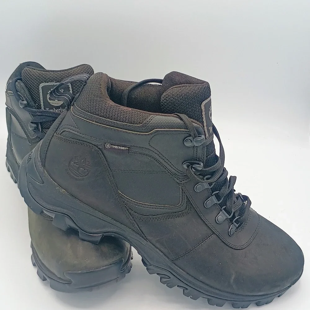 Timberland Mens White Ledge Black Size 13 Waterproof Hiking Boots 2731R